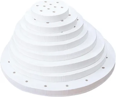 Produktbild von Dim Sum Papier 200 Stück, Non-Stick, 10 Zoll, Perforierte Bambusdämpfer-Pads, für Airfryer