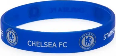 Produktbild von Chelsea FC Silikon Armband TA3536 (Einheitsgröße) (Blau)