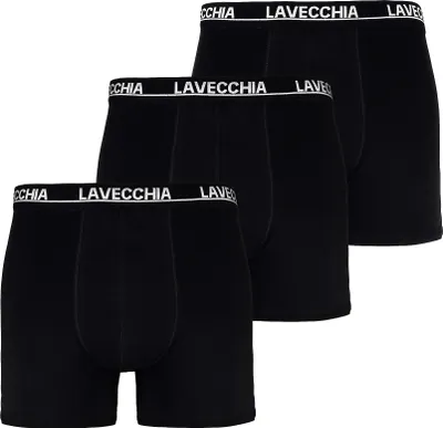 Produktbild von Lavecchia Herren Boxershorts 3er Pack FL-1020 (Schwarz, 5XL)