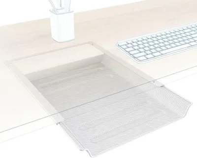 Zdjęcie produktu dla Biała szuflada pod biurko, praktyczne rozwiązanie do organizacji