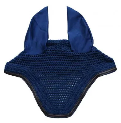Produktbild von Kentucky Horsewear Wellington Leather Soundless Fliegenohren, Größe:Warmblut, Farbe:navy