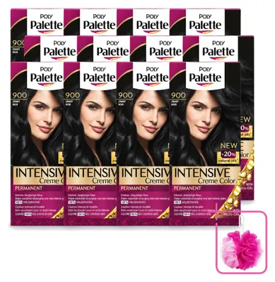 Imagen del producto de 12 tintes para el cabello Poly Palette, color 900 (), 115 ml cada uno. Paquete económico de 12 unidades
