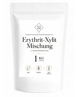 Produktbild von 100years - Erythrit-Xylit-Mischung 1kg