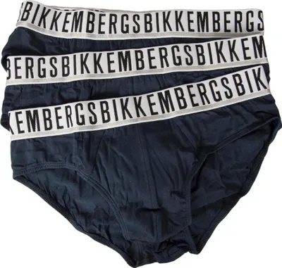 Immagine prodotto di Slip uomo BIKKEMBERGS confezione 3 pezzi mutande elastico a vista cotone elasticizzato underwear articolo BKK1USP01TR TRIPACK, XL - EU XL - US L - FR 5, Cotone 95%,Spandex 5%