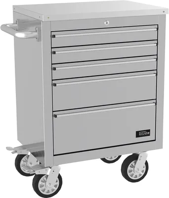 Produktbild von GÜDE Werkstatteinrichtung Werkstattwagen Werkbank Werkzeugschrank GW 5 INOX