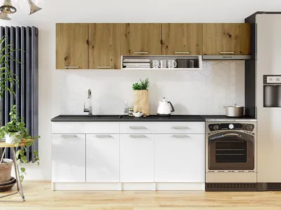 Obrázek produktu pro Kuchyňská linka VIVIEN 240cm - Dub artisan + bílá