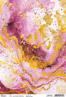 Produktbild von Motiv-Strohseide "Ethereal - Shades of Pink", DIN A4