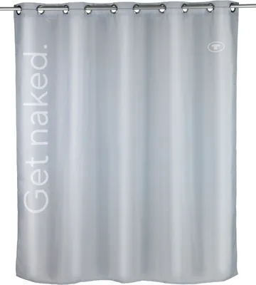 Produktbild von TOM TAILOR 180x200 Duschvorhang Antischimmel Grey Waschbar Badewanne Dusche