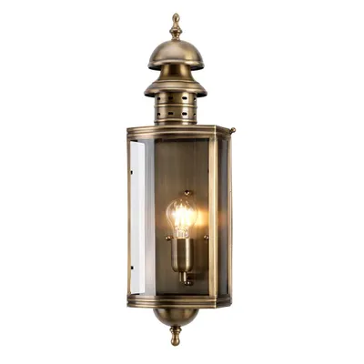 Produktbild von Elstead Downing Street Außen-Wandleuchte E27 Gealtertes Messing IP44