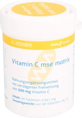 Zdjęcie produktu dla Witamina C MSE Matrix Tabletki, 90 tabletek