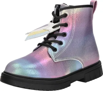 Produktbild von girlZ onlY Kinder-Mädchen-Schnürstiefelette Mehrfarbig, Farbe:blau, EU Größe:30
