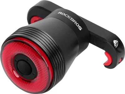 Produktbild von Rockbros Q5 Fahrrad-Rücklicht mit intelligentem Stoppsystem, Schwarz