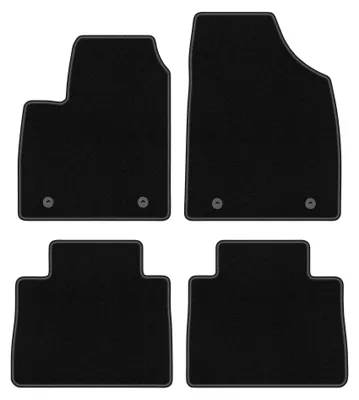 Imagen del producto de Alfombrillas de moqueta punzonada para MG HS desde 2018 (SUV) – juego de 4 piezas, negras, a medida – Wielganizator BASIC