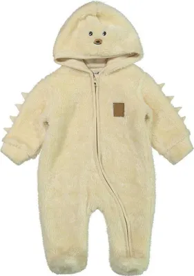 Produktbild von Dirkje Plüsch Overall Anzug Outdoor beige Gr. 74