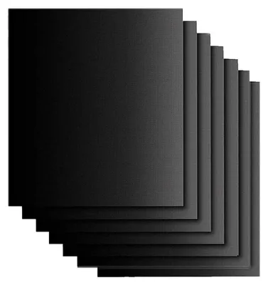 Image de Tapis de cuisson, lot de 6, papier d'aluminium antiadhésif pour barbecue, réutilisable, papier de cuisson sans PFOA, tapis de cuisson pour viande, poisson et légumes, 40 x 32,5 cm, accessoires pour barbecue et cuisson.
