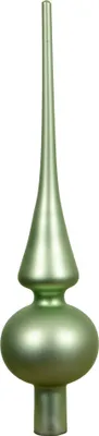 Produktbild von Christbaumspitze Glas 26cm - Matchagrün matt