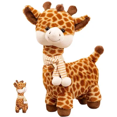 Produktbild von Minicee Plüschtier Giraffe 30 cm Kuscheltier weich Stofftier für Kinder & Erwachsene