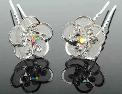 Image de Épingle à cheveux Magic Flower en argent - Élégance et qualité KP1693