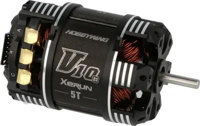 Produktbild von Hobbywing Xerun V10 Brushless Motor G3 6500kV (2s) 5T Sensored für 1:1