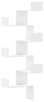 Imagen del producto de Estante de esquina hecho de madera blanca