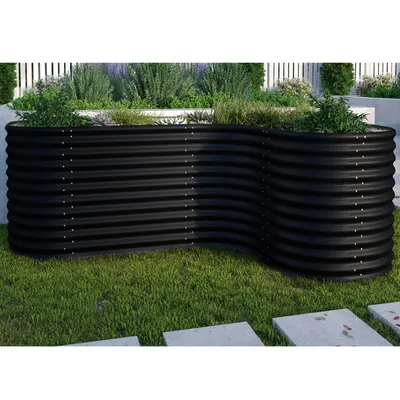Produktbild von Vitavia Erweiterung "Curve" für Hochbeet "Terra 858" schwarz 80 x 86 cm