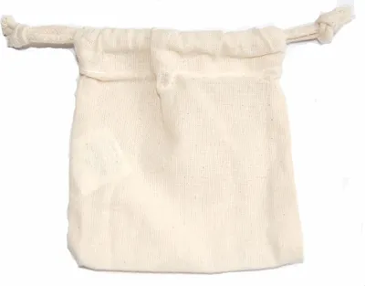 Produktbild von Baumwollbeutel natur, Größe ca. 6,5 x 10 cm, 10 Stück