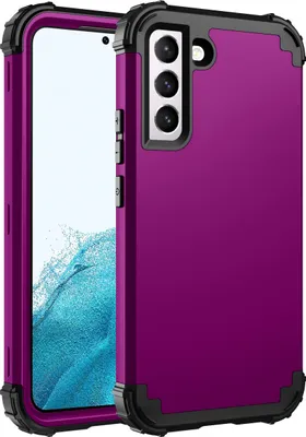 Produktbild von Galaxy S22 5G Hülle, 3 in 1 Hybrid PC TPU Stossfest Robust Schutzhülle für Samsung Galaxy S22 5G Lila