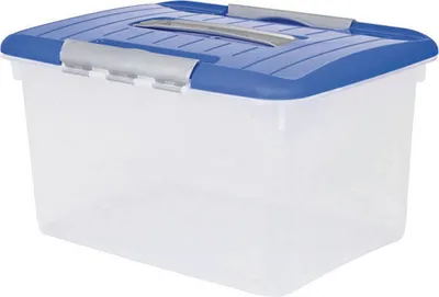 Produktbild von Aufbewahrungsbox Korb Kunststoffbox mit Deckel Multifunktionsbehälter mit einem Fassungsvermögen von 15 Litern Curver Optima