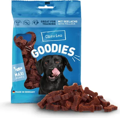 Produktbild von Chewies Training MAXI Seelachsknöchelchen, Snacks, Hund, Adult, Lachs, 200 g