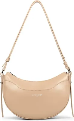 Image de Lancaster Sac demi lune Zippé Suave Ace Beige Foncé