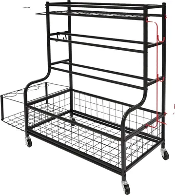 Produktbild von Lagerregal, rollendes Design, Konstruktion aus Kohlenstoffstahl, schwarz