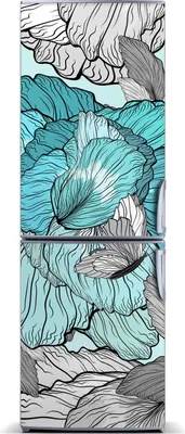 Produktbild von Tulup Kühlschrankdekoration - Magnetmatte - 60 cm x 180 cm - Magnet auf dem Kühlschrank - Blumenmuster