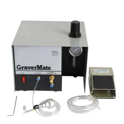 Obrázek produktu pro Gravírovací stroj, nastavitelný tlak vzduchu, robustní kovová konstrukce, 220V