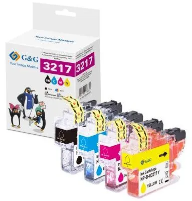 Obrázok produktu pre G&G 14780, Čierna, Žltá, Purpurová, Azúrová, 15 ml, 27 ml, 4 kusov, 550 strany, Viacnásobné balenie