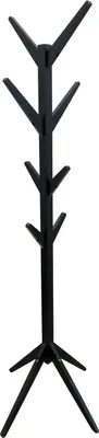 Zdjęcie produktu dla WIESZAK NA UBRANIA Tree czarny 8 HACZYKÓW 64 x 64 x 177,5 cm
