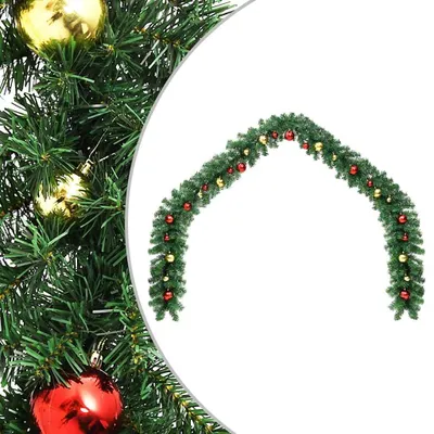 Immagine prodotto di Ghirlanda natalizia decorata con baubles 5 m
