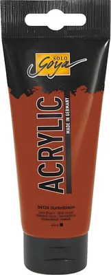 Obrázek produktu pro KREUL Akrylová barva SOLO Goya Akryl, tmavě hnědá, 100 ml