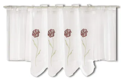 Lussenpanneaux aus Polyester, Weiß, 1 Stück