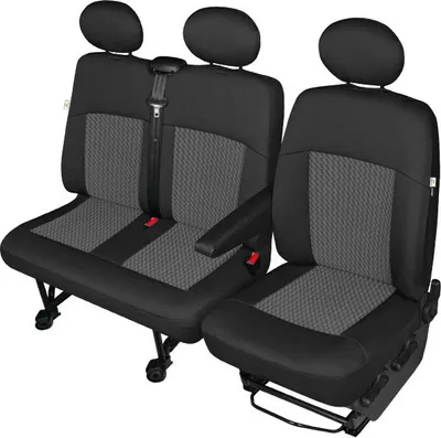 Produktbild von VW Transporter T6 Stoff Sitzbezüge Sitzschoner Fahrersitzbezug Doppelbank Bezug