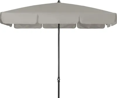 Produktbild von Sonnenschirm Mittelstockschirm Balkonschirm Doppler Polyester 180 g/m² hellgrau