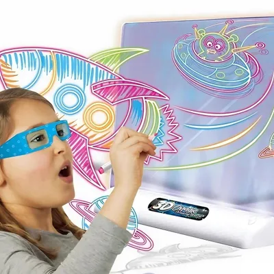 Obrázok produktu pre WOOPIE Magická 3D tabuľa s LED podsvietením na kreslenie