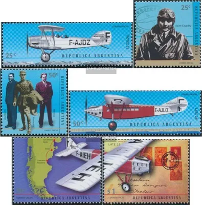 Produktbild von Briefmarken Argentinien 2000 Mi 2582-2587 (kompl.Ausg.) postfrisch Argentinische Flugpost
