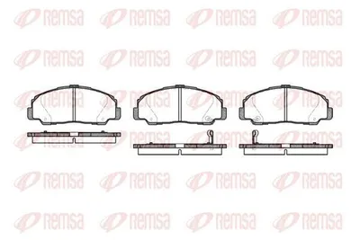 Produktbild von REMSA Bremsbeläge Satz Vorne Bremsklötze für DAIHATSU Feroza (F300) 0178.32