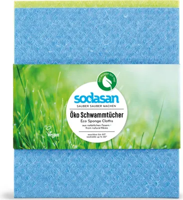 Immagine prodotto di Sodasan eco panno spugna 2 pezzi (confezione da 1)
