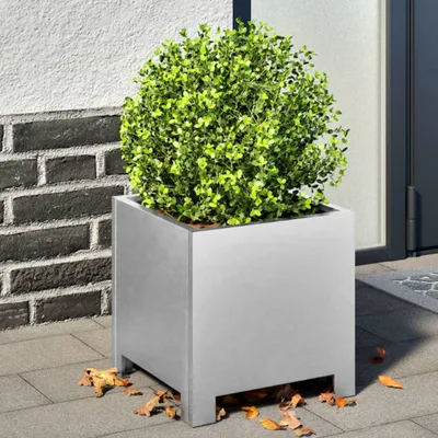Produktbild von "Rabatt" Pflanzkübel modernem Design - Blumentopf/Pflanzkasten - 30x30x30 cm Verzinkter Stahl - Beete CC23737