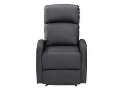 Produktbild von ISAO Relaxsessel aus ökologischem Leder - Farbe schwarz