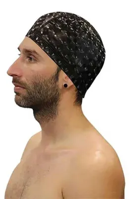 Image de Bonnet de Bain Softee Poliuretane 3d Noir