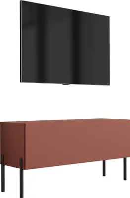 Immagine prodotto di Mobile TV : Rosso mattone, 100 x 52 x 32 cm, gambe nere