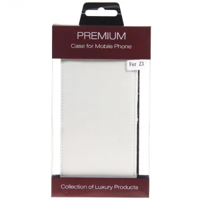 Image de Slim Cuir Flip Housse pour Sony Z3 - Blanc Housse de protection Case