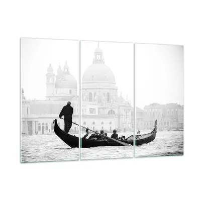 Produktbild von Bilder auf glas - Venedig Basilika - 165x110cm - Glasbilder - Wandbilder - Kunstdruck - zum Aufhängen bereit - Wanddekoration aus Glas - Glas Bilder - Wandbild auf Glas - 3 Teile - GCE165x110-3563